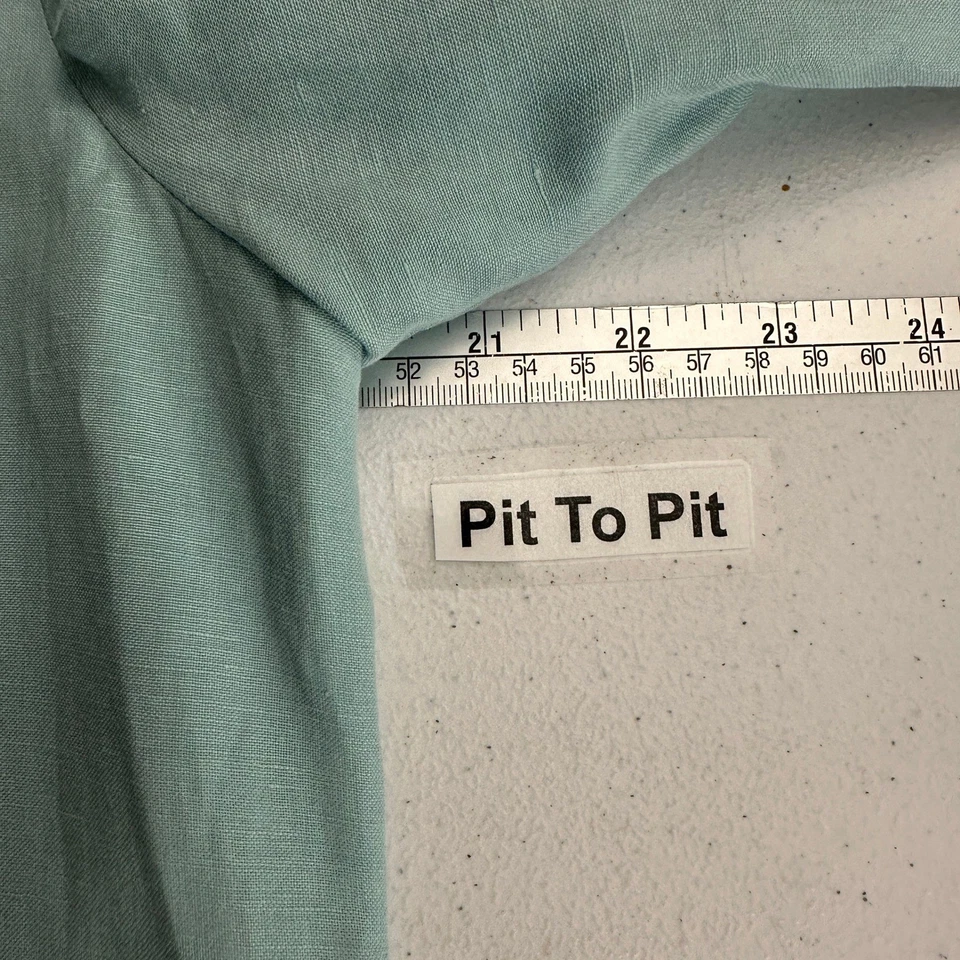 Conjunto de chaqueta de mujer minimalista de seda mezcla de lino talla 10 aguamarina mandarina Foto 4 de 4