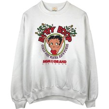Used 90'S MGM GRAND Betty Boop character sweatshirt made in USA women's size...