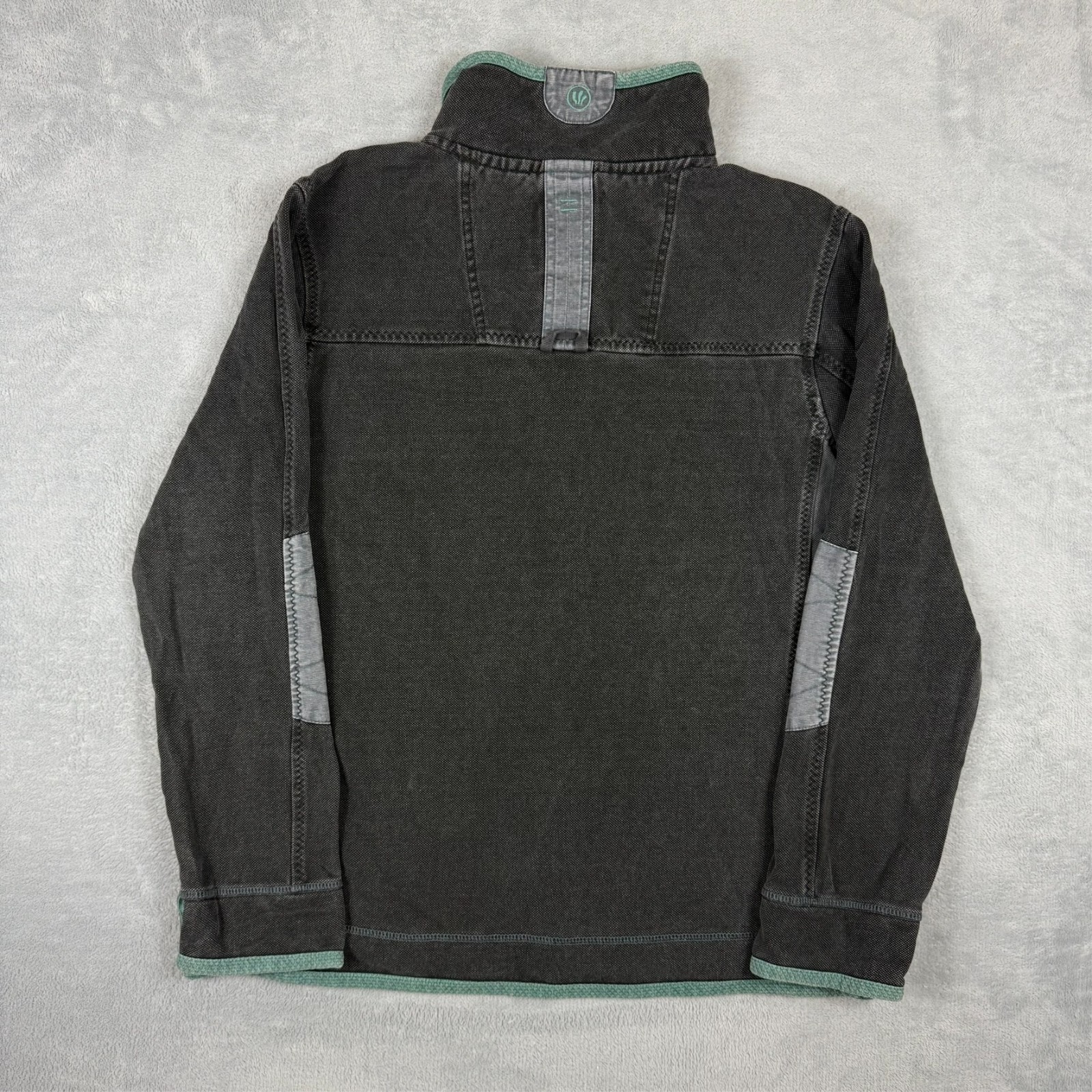 Vintage Fat Face 2000s Airlie Grey Green Size Large Quarter 1/4 Zip Jumper image 7