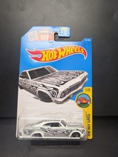 2016 Hot Wheels ‘65 Chevy Impala White HW Art Cars 1/10 Mainline 191/250 DHR84