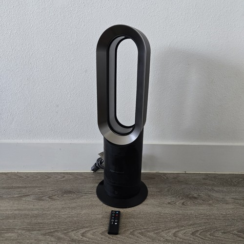 Dyson AM09 Hot + Cool Fan Heater Black  W/ Remote SEE VIDEO 