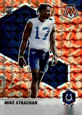 MICHAEL STRACHAN 2021 PANINI MOSAIC PRIZM REACTIVE ORANGE RC COLTS QZ