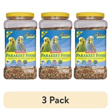 Parakeet Food Premium Seed Blend 5 lb Bulk Jar 3 Pack