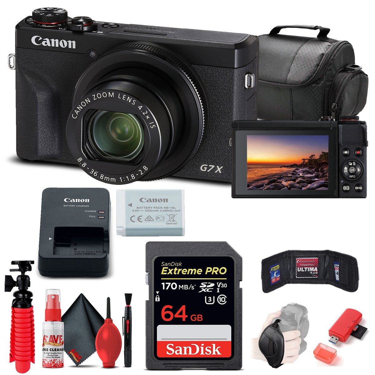 Canon PowerShot G7 X Mark III Digital Camera (3637C001) +