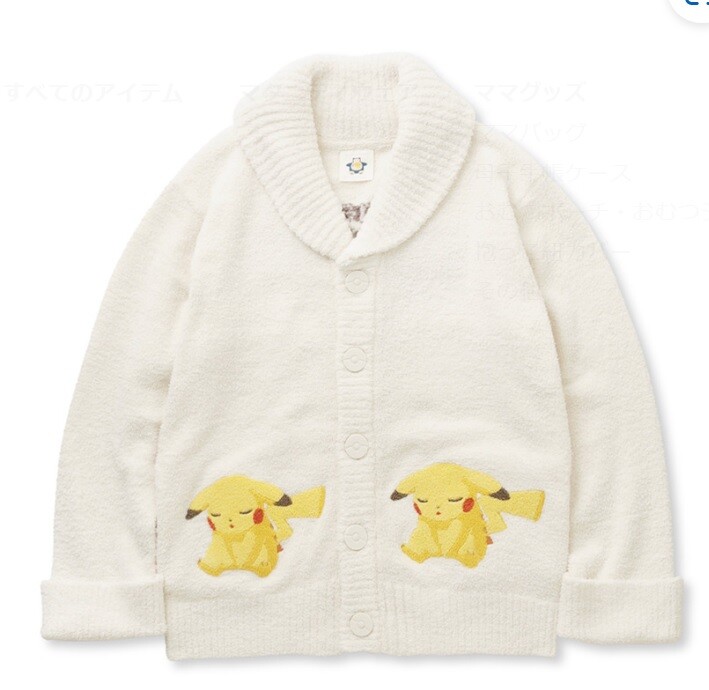 ルームウェア・パジャマ gelato pique Airy Moco Check Jacquard Cardigan PWNT245138 Super Mario Women's Baby Moco Character Jacquard Cardigan