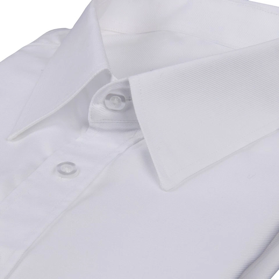 Camisas de vestir 100 % algodón blancas para hombre camisas hechas a medida camisas de vestir manga larga Foto 2 de 4