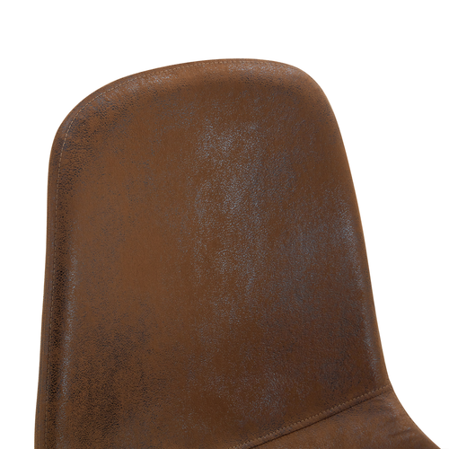 Set of 4 Suede Backrest and Walnut Color Transfer Legs Chairs - Adding a to - Picture 18 of 24