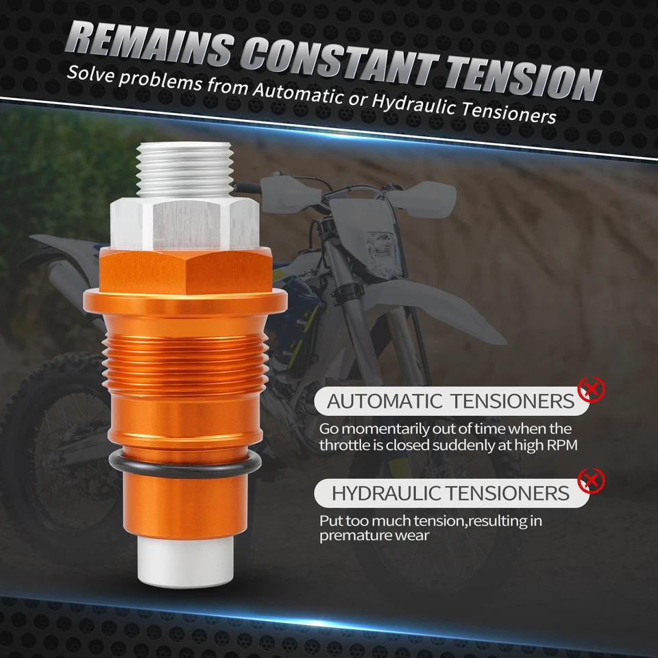 Tensor de cadena de distribución de leva manual para KTM 250 SXF XCF 2007-2022 EXCF 2017-2023 Foto 2 de 4