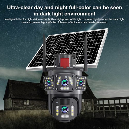Solar Battery Powered Wireless WiFi Outdoor Pan/Tilt Home Security Camera System - Picture 24 of 71