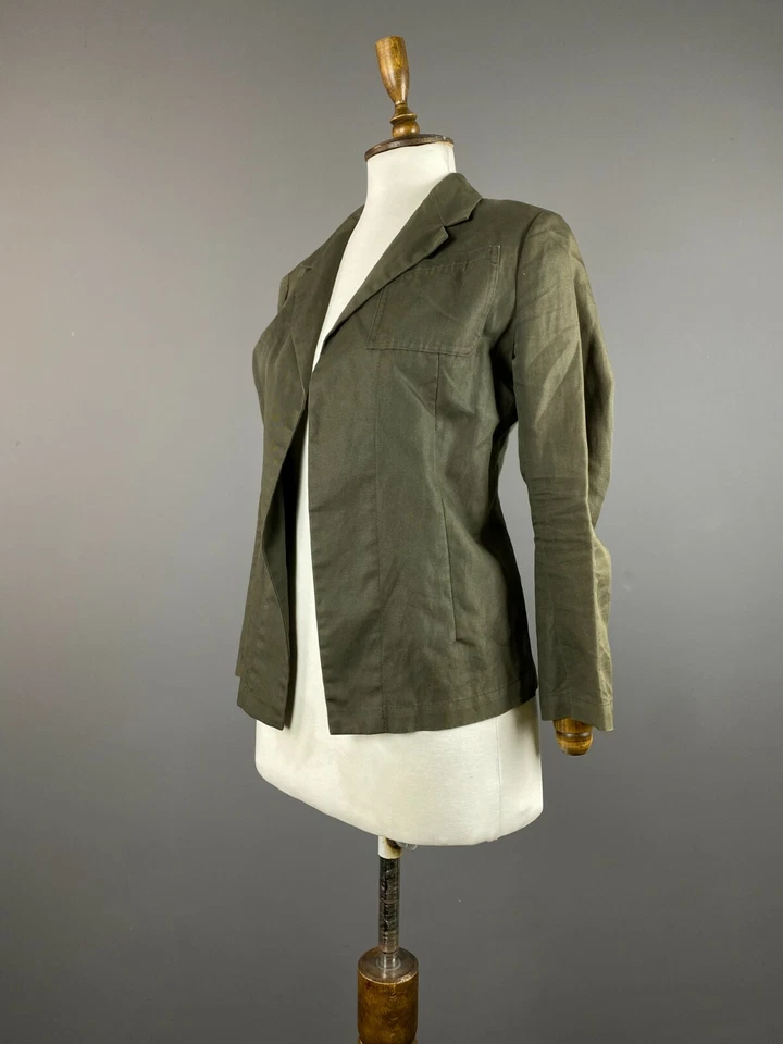 Chaqueta Blazer Mujer YOHJI YAMAMOTO Y's Caqui Diseñador Manga Larga Talla 1 Foto 4 de 4