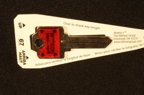 Lot of 30 AXXESS + RED ColorPlus #67 KEY BLANKS. Nickel plated Brass. - Picture 2 of 2