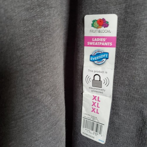 2 Pair Fruit of the Loom Womens XL Gray Sweatpants Extra Large Jogging Charcoal - Picture 6 of 10