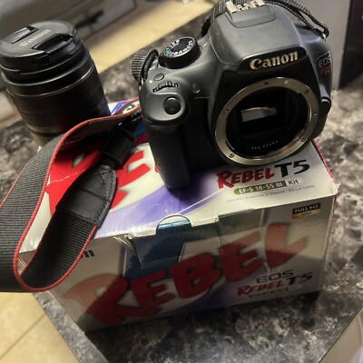 Canon EOS Rebel T5 18.0MP Camera with EF-S 18-55mm III Kit International Version