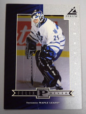 Felix Potvin 1997-98 Pinnacle Zenith 5x7 Silver Impulse #Z42 Unripped (CREASED)