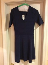 NWT NEW WOMENS  ANN TAYLOR  DRESS Navy XSMALL $149