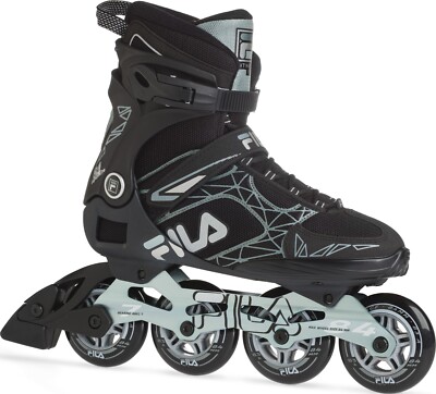 New! Black & Grey FILA LEGACY PRO 84 Inline Roller Skates