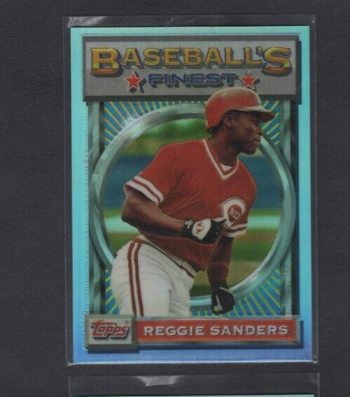 1993 TOPPS FINEST REFRACTORS #20 REGGIE SANDERS REDS GREAT CARD NM-MT CONDITION