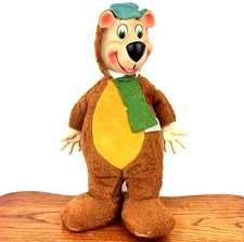 Vintage Yogi Bear Knickerbocker Rubber Face 18” Plush 1959