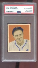 1949 Bowman #91 Dick Wakefield PSA AA Graded Baseball Card MLB Detroit Tigers