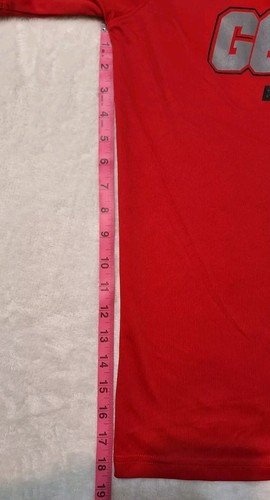 Champion Size M Short Sleeve Red & Black Georgia Bulldogs Shirt - Picture 4 of 8