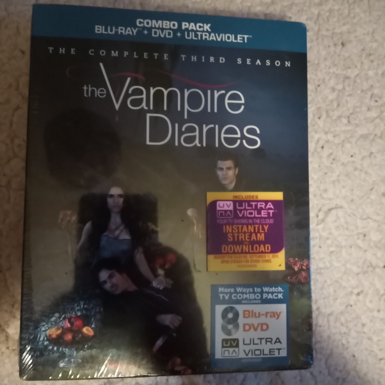 The Vampire Diaries The Complete 3rd Season Blu-Ray & DVD Brand New Sealed