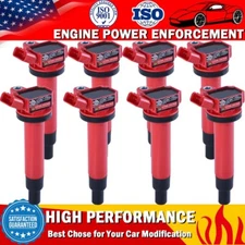 8 Pack Ignition Coils for Toyota Tundra Sequoia 4.7L 90919-02230 673-1303 UF230