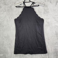 Womens Lulus Black Scallop Endlessly Endearing Mini Dress Size L Large