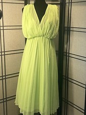 ASOS Design Gladiator Lime Green Sundress Size 4 Midi Flowing Get Noticed!
