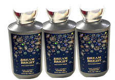 3 BATH  BODY WORKS SHOWER GEL BODY WASH DREAM BRIGHT 10 OZ NEW