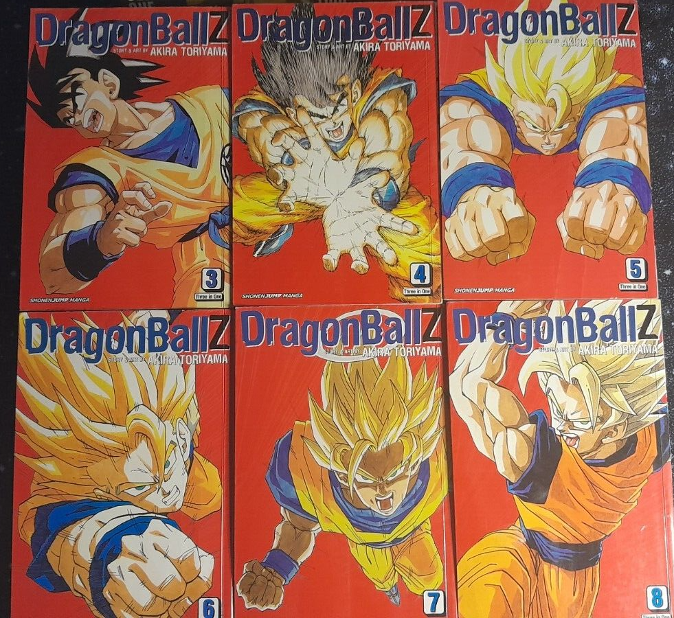 dragon ball z manga vizbig vol 3-8 + DB vol 1 DBZ vol 1 & DB, DBZ