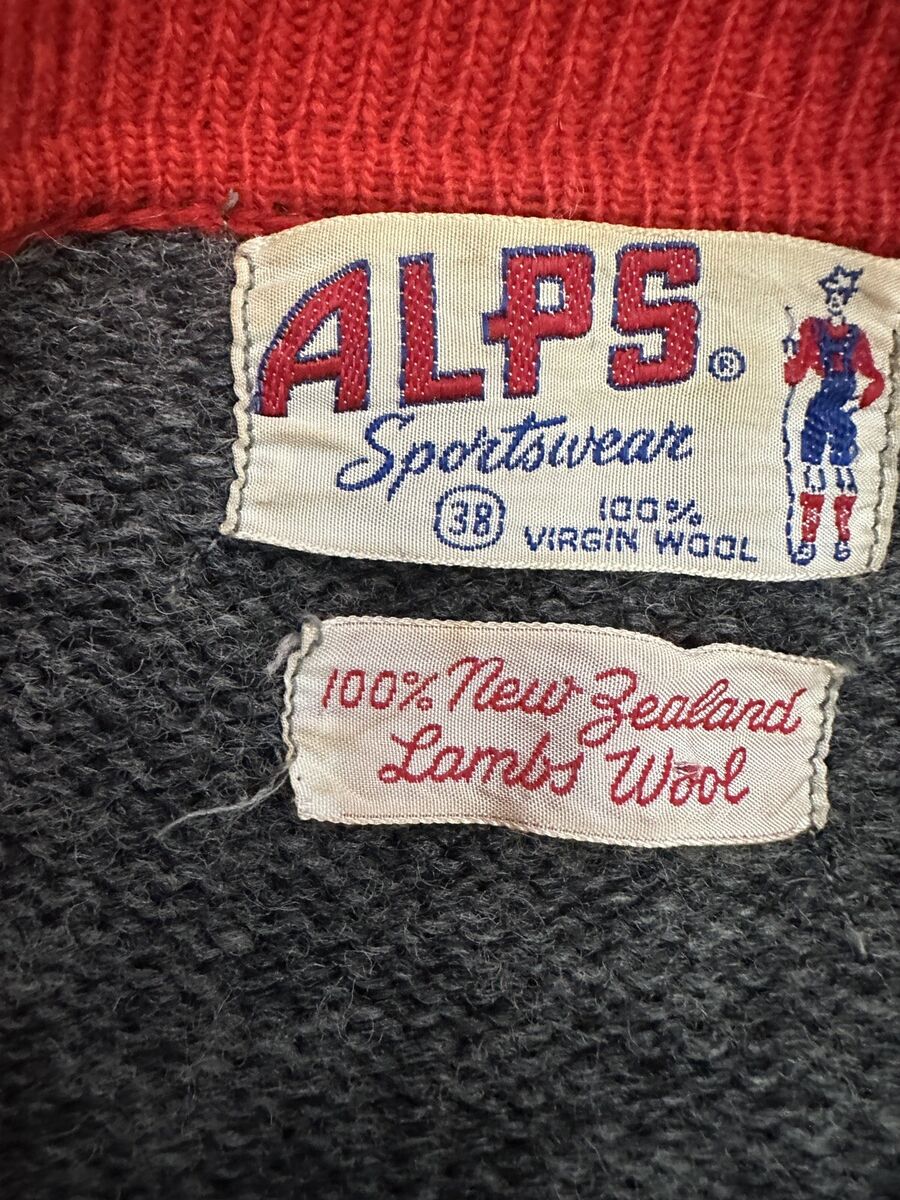 Vintage ALPS Sportswear 100% Virgin Wool 100% New Zealand Vintage ALPS Sportswear 100% Virgin Wool 100% New Zealand