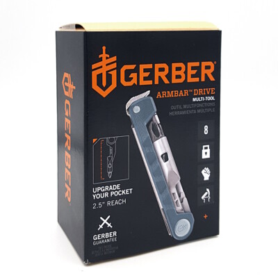 Gerber Armbar Drive Urbanblue Multitool Taschenmesser Flaschenöffner Bithalter