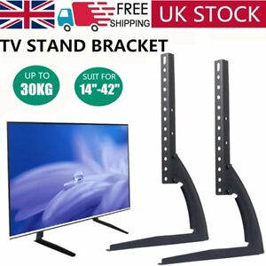 Universal Table Top TV Stand Leg Mount LED LCD Flat TV ...