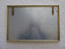 Werbeschild Firmenschild Wandrahmen 40,5x27,5x1cm Messing + Edelstahl