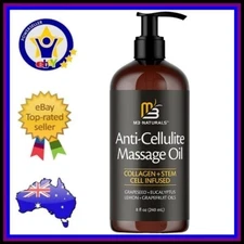ANTI CELLULITE MASSAGE OIL Collagen + Stem Cell Firming Tightening Body Oil