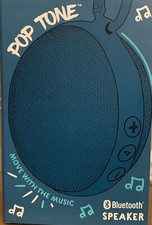 POP TONE Portable Bluetooth Speaker BLUE - NEW