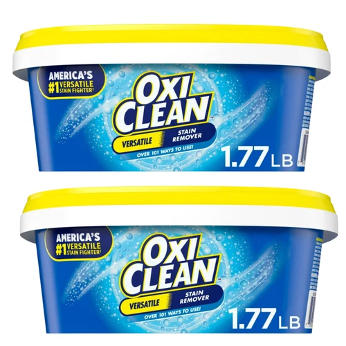 2 PACK Oxi-Clean Versatile Stain Remover Powder 1.77 lb. No Scent