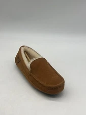 Fireside by Dearfoams Brown Suede Moccasin Slippers Men's Size 8 / 41 EU Lined