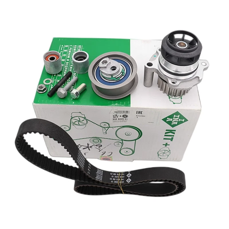 Timing Belt Water Pump Set For Audi A3 A4 TT VW Jetta Passat 2.0TFSI 06F198119A Foto 2 de 4