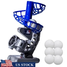 Electronic Baseball Pitching Machine Adjustable Angle 7 Seconds Pitching 6 Balls