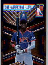 2023 Elite Extra Edition Aspirations Blue /349 #189 Angel De Los Santos - DPL