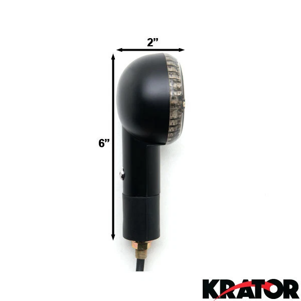 4x Luces de señalización de giro redondas para Yamaha TX SR CS YX RD 350 400 500 650 750 Foto 3 de 4