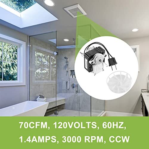 Bathroom Fan Motor For Nautilus N655 N679 N671 Broan 655 657 658 679A