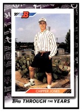 2021 Topps Through the Years 26 Chipper Jones Atlanta Braves MLB baseball card