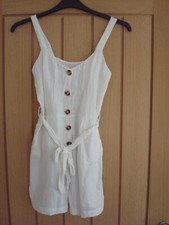 Weiße Shorts/Playsuit für Mädchen - Größe UK 4 (EU 32)