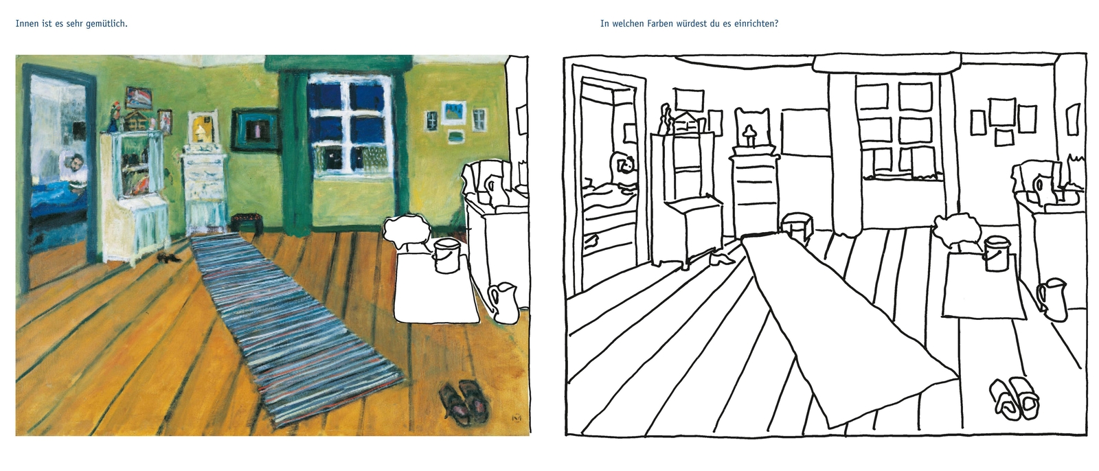 Thumbnail - Der Blaue Reiter | Doris Kutschbach | Das Kunst-stickr-mal-buch |