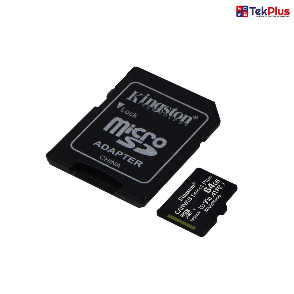 Kingston 64GB microSDHC Canvas Select Plus A1 Class 10 UHS-I Memory Card Adapter - Image 2 of 4