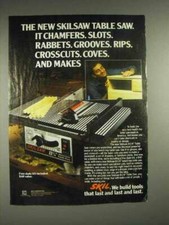 1982 Skil Skilsaw 8-1/4" Table Saw Ad