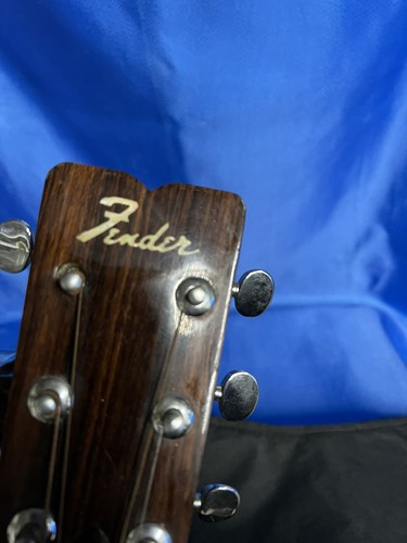 Vintage 1970's Fender F-35 Acoustic Guitar w/ Shoulder Strap And Carry Bag. Good - Picture 6 of 11