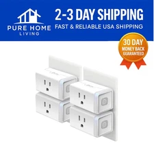 15 Amp Smart Plug with Remote Control and Scheduling - Works with Alexa & Google